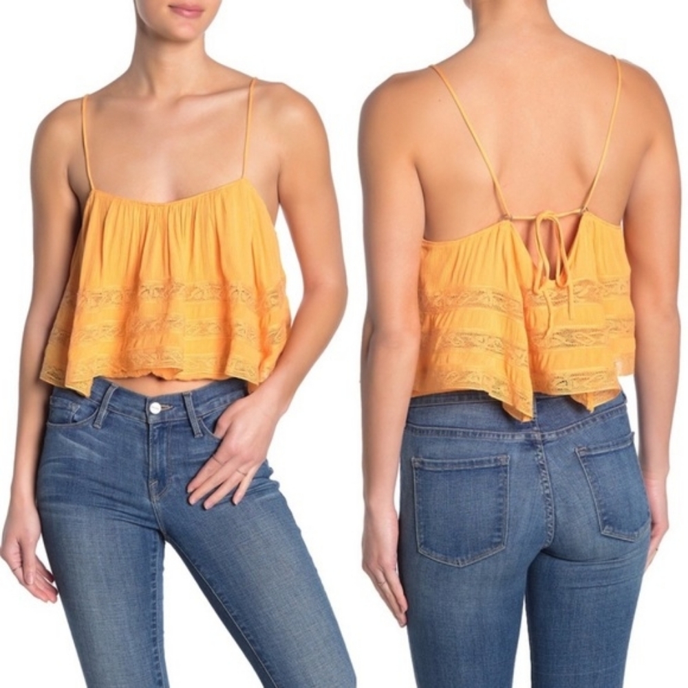 Free People Home Again Cropped Cami